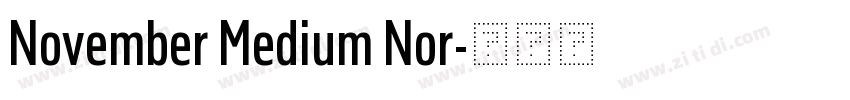 November Medium Nor字体转换